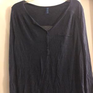 Blue very soft XL Henley shirt